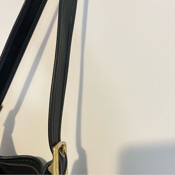 Vintage COACH #9966 "Legacy Zip" Black Leather Crossbody Bag - Classic! J8N 9966 - Picture 11 of 15